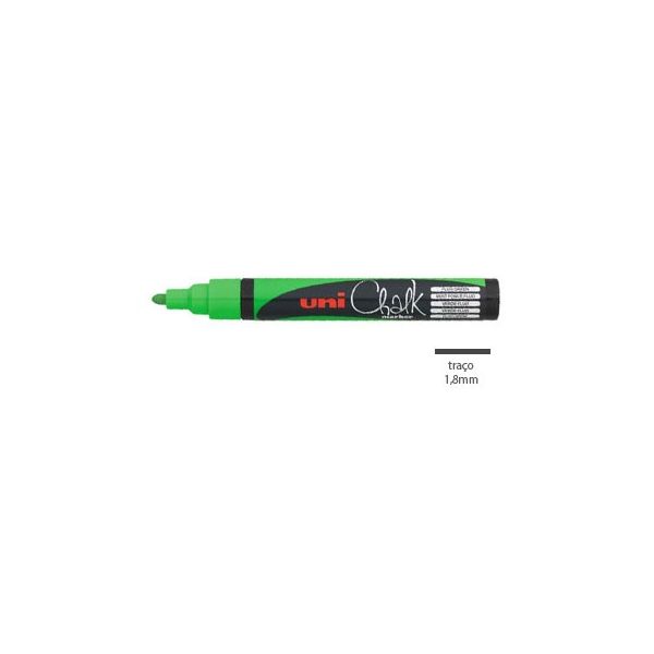 Marcador Resistente Uniball PWE5M 1,8mm Verde Fluor. – 1un