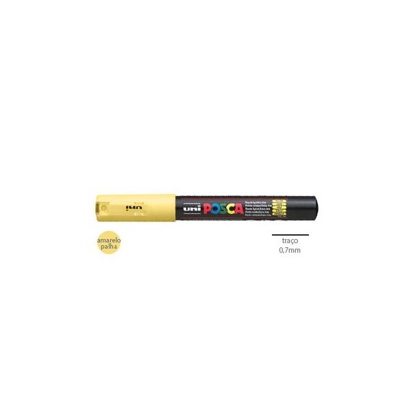 Marcador Uniball Posca PC1M 0,7mm Amarelo Palha