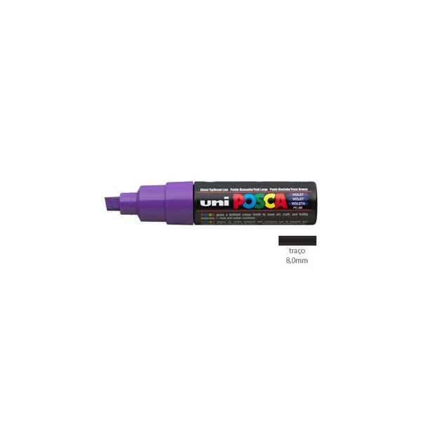Marcador Uniball Posca PC8K 8,0mm Violeta