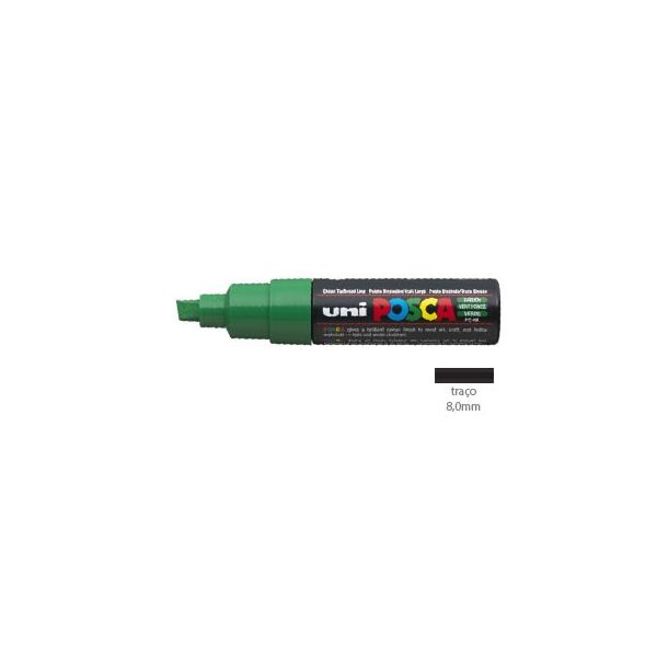 Marcador Uniball Posca PC8K 8,0mm Verde