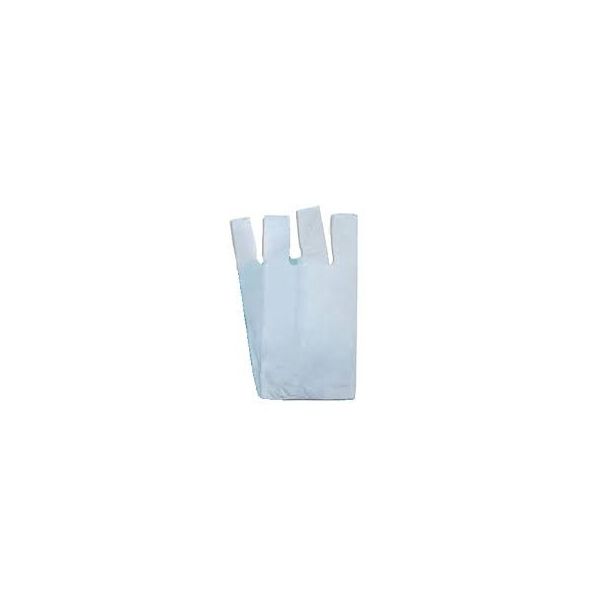 Sacos Plástico c/ Alça 35x45cm Branco – Pack 5KG – 55 microns
