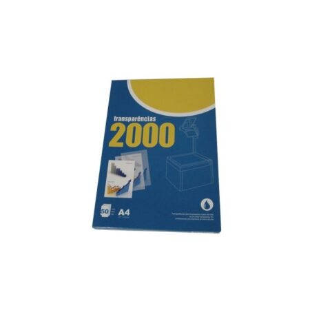Transparências 2000 Impressão Inkjet 50fls c/Tira Removível