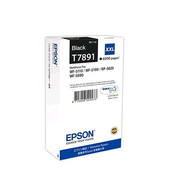 Tinteiro Epson WF5110/5190/5620/5690 Capacidade Extra Preto