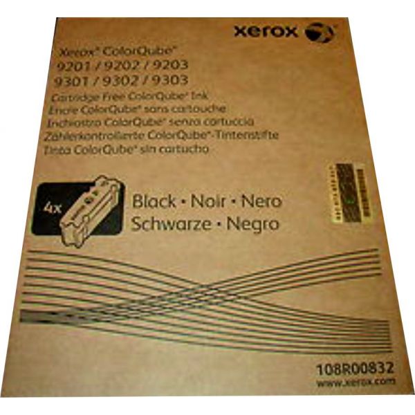 Tinta Solida Xerox 9201/9202/9203 Preto Pack 4 unid