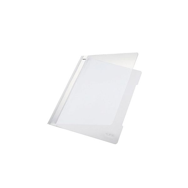 Classificador Plástico Capa Transparente Leitz 4191 Branco Cx 25un