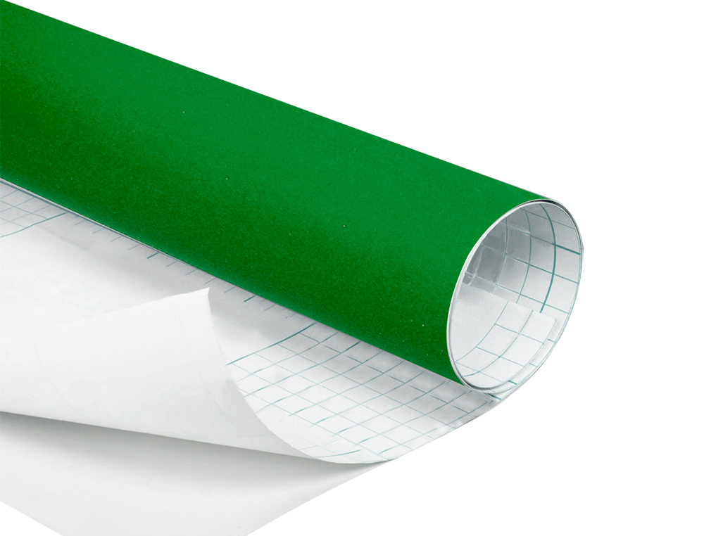 Papel Veludo Autocolante 0,45x10m verde claro – Rolo