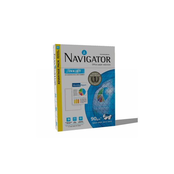 Papel Fotocopia A3 90gr Navigator (Inkjet) 5×500 Folhas