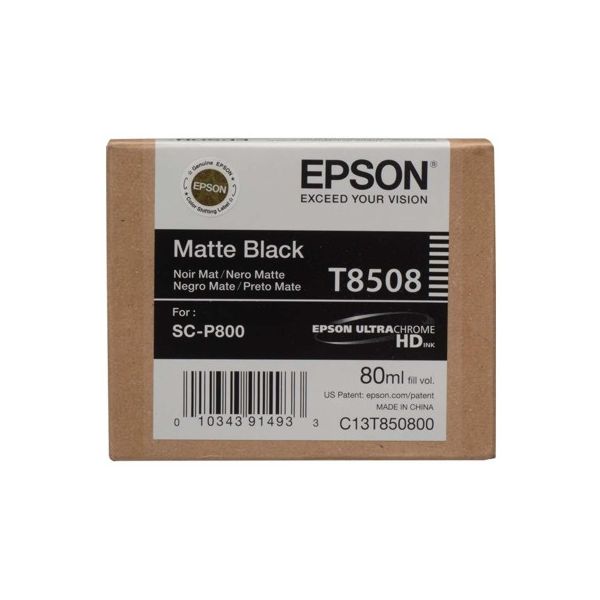 Tinteiro Epson T8508 Preto Matte