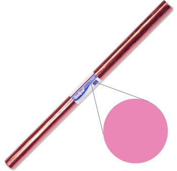 Papel Celofane 50x65cm Rolo 25 Folhas Rosa Sadipal