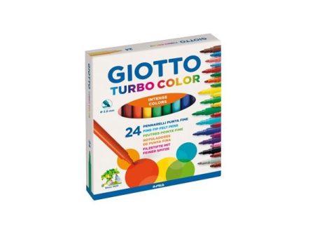 Giotto Marcador Feltro Turbo Color 24 Cores