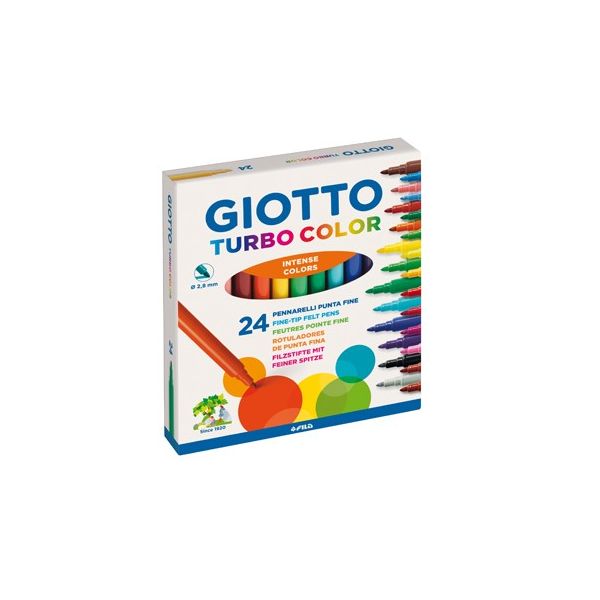 Giotto Marcador Feltro Turbo Color 24 Cores