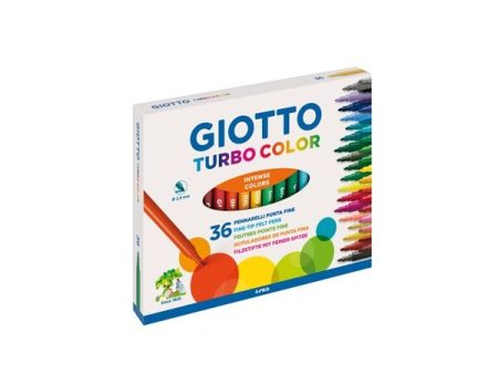 Giotto Marcador Feltro Turbo Color 36 Cores
