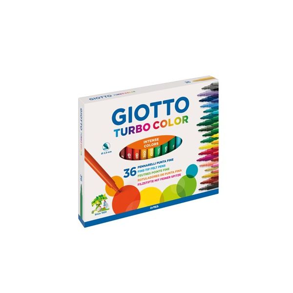 Giotto Marcador Feltro Turbo Color 36 Cores
