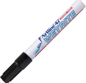Marcador para Superfícies Molhadas 47 Preto - 1un Artline