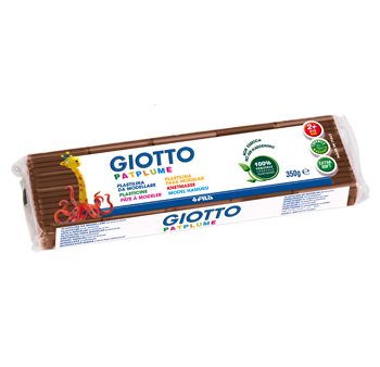 Giotto Plasticina Patplume 350gr Castanho