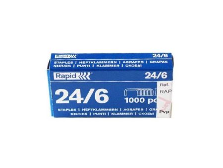 Rapid Agrafos 24/6 2/20 Folhas Cx1000un
