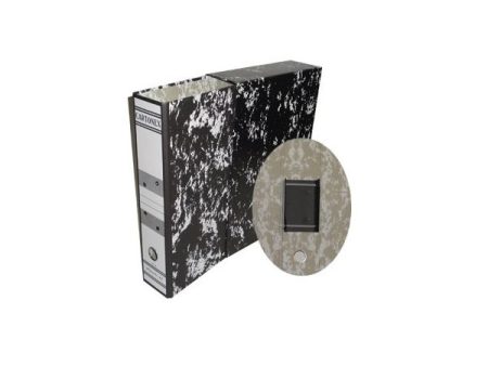 Pasta + Cx Arq. Definitivo AZ L76 310x230 Marmoreada Preto Pack 25un CARTONEX