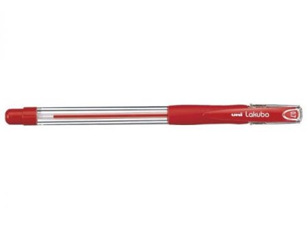 Uni-ball Esferográfica Lakubo Ruber Grip 0,7mm Vermelho SG100 - 12un