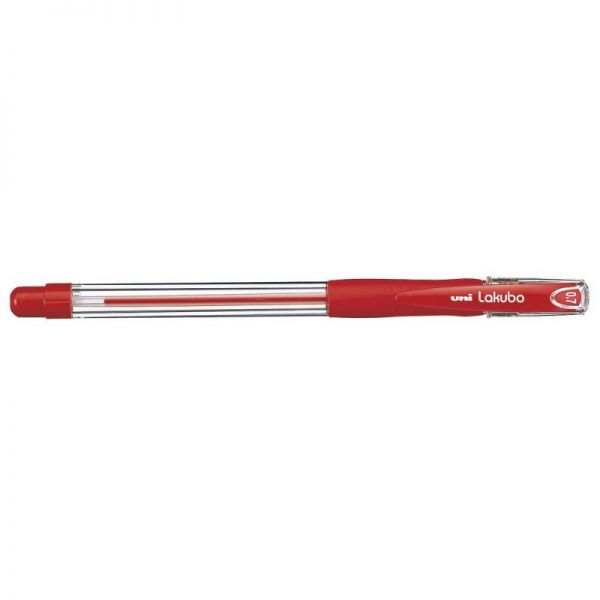 Uni-ball Esferográfica Lakubo Ruber Grip 0,7mm Vermelho SG100 - 12un