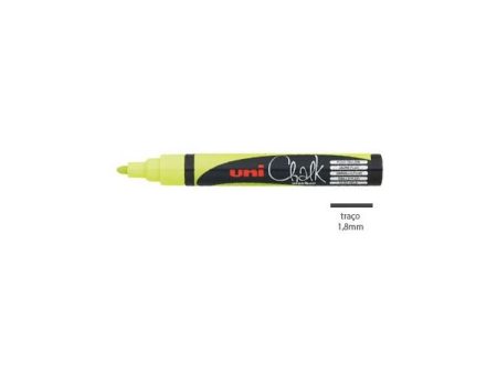 Uni-ball Marcador Resistente 1,8mm Amarelo Fluorescente PWE5M - 1un