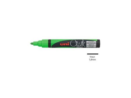 Uni-ball Marcador Resistente 1,8mm Verde Fluorescente PWE5M - 1un