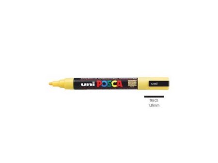 Posca Marcador 1,8mm Amarelo Palha Uniball PC5M