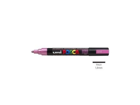 Posca Marcador 1,8mm Rosa Metálico Uniball PC5M