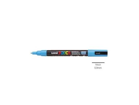 Posca Marcador 0,9mm Azul Claro Uniball PC3M