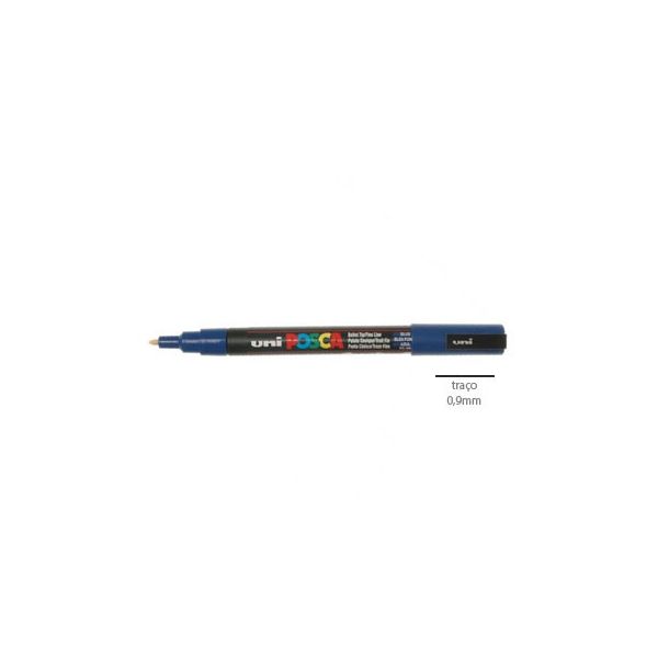 Posca Marcador 0,9mm Azul Uniball PC3M