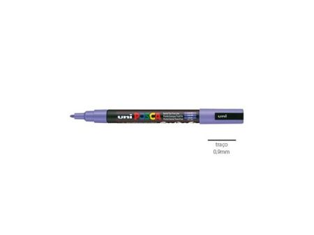 Posca Marcador 0,9mm Lilás Uniball PC3M
