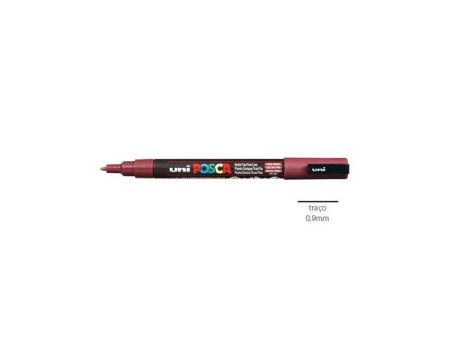 Posca Marcador 0,9mm Vinho Tinto Uniball PC3M