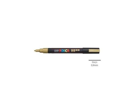Posca Marcador 0,9mm Ouro Uniball PC3M