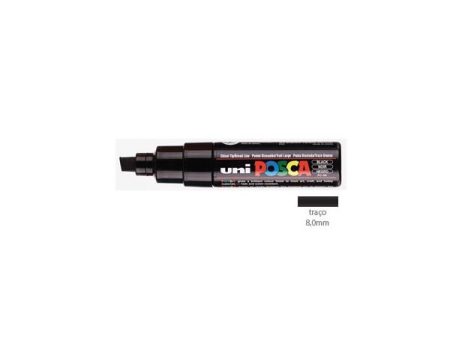 Posca Marcador 8,0mm Preto Uniball PC8K