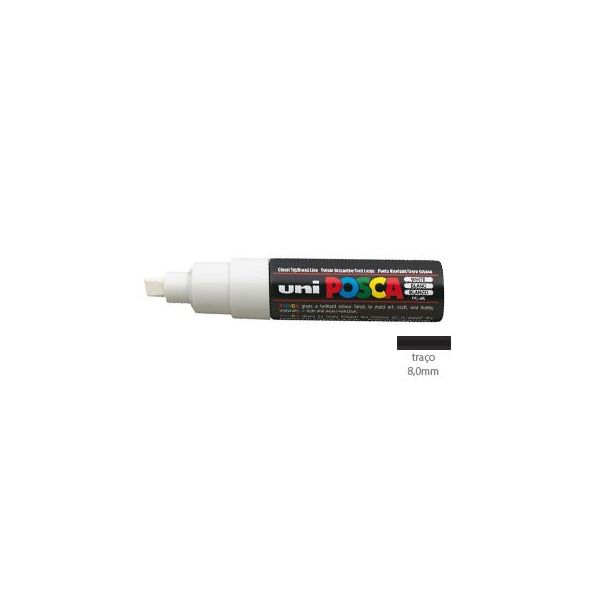 Posca Marcador 8,0mm Branco Uniball PC8K