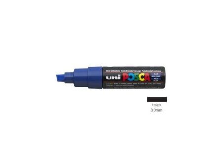 Posca Marcador 8,0mm Azul Uniball PC8K