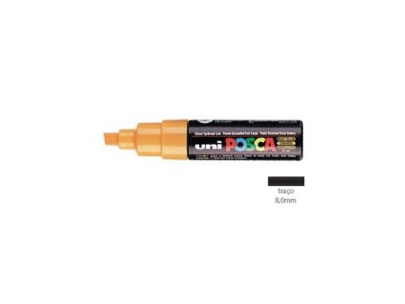Posca Marcador 8,0mm Amarelo Brilhante Uniball PC8K