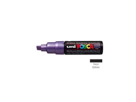 Posca Marcador 8,0mm Violeta Metálico Uniball PC8K