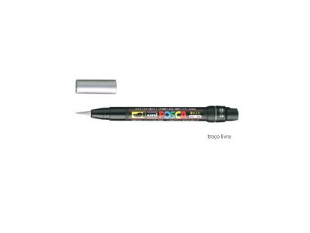 Posca Marcador Prata Uniball PCF350 Livre