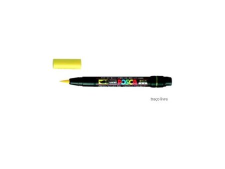 Posca Marcador Amarelo Uniball PCF350 Livre