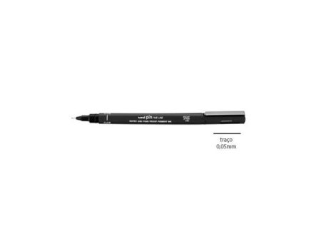 Uni-ball Marcador Calibrado PIN 0.05 Preto - 12un