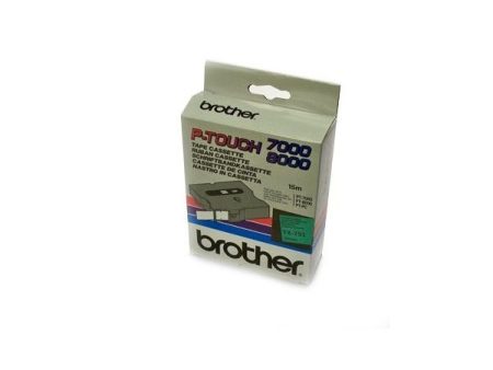 Brother Fita Verde / Preta Gravação P-Touch PT7000/PT8000 e PT/PC 24mm 10un