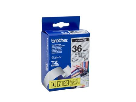 Brother Fita Transparente / Preta Gravação P-Touch 36mm