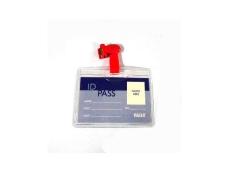 Porta Nomes Horizontal com Mola 100x70mm Pack 12un Eagle