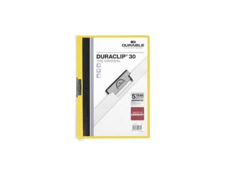 Durable Classificador Clip Lateral Amarelo 2200 1un