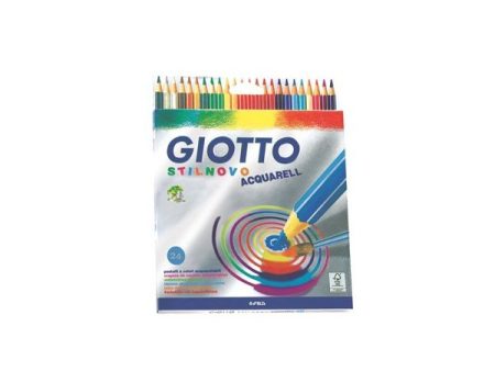 Giotto Lápis Cor 18cm Aguarela Cx Cartão 24un
