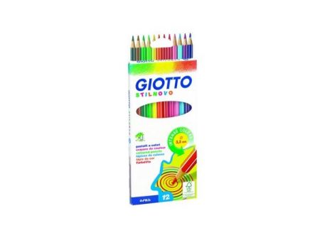 Giotto Lápis Cor 18cm Stilnovo Cx Cartão 12un