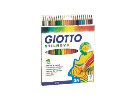 Giotto Lápis Cor 18cm Stilnovo Cx Cartão 24un