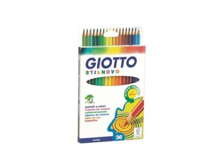 Giotto Lápis Cor 18cm Stilnovo Cx Cartão 36un