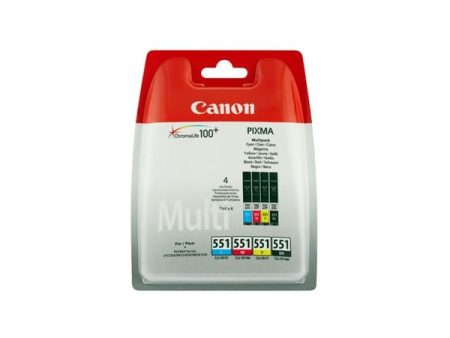Canon Tinteiro Pack 4 Cores (Azul, Mag, Ama. e Preto) Pixma MG6350/MG5450/IP7250