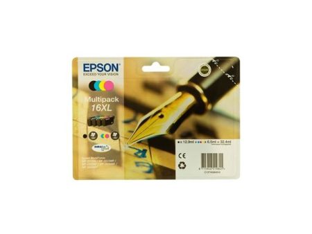 Epson Tinteiro Pack 4 Cores WF2010/2510/2520/2530/2540/2630 nº16XL Alta Capacidade